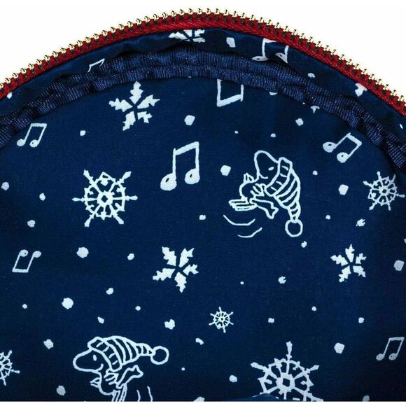 Loungefly Peanuts Snoopy Woodstock Holiday Christmas Mini Backpack/ NWT